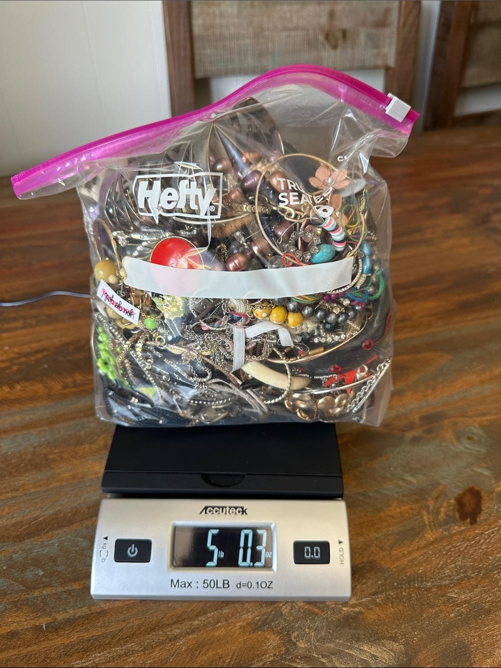5 pounds - Assortment of junk jewelry pieces for crafting only!